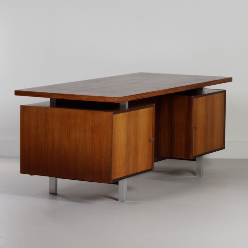 Vintage rosewood desk by Kho Liang Ie for Fristho 1956