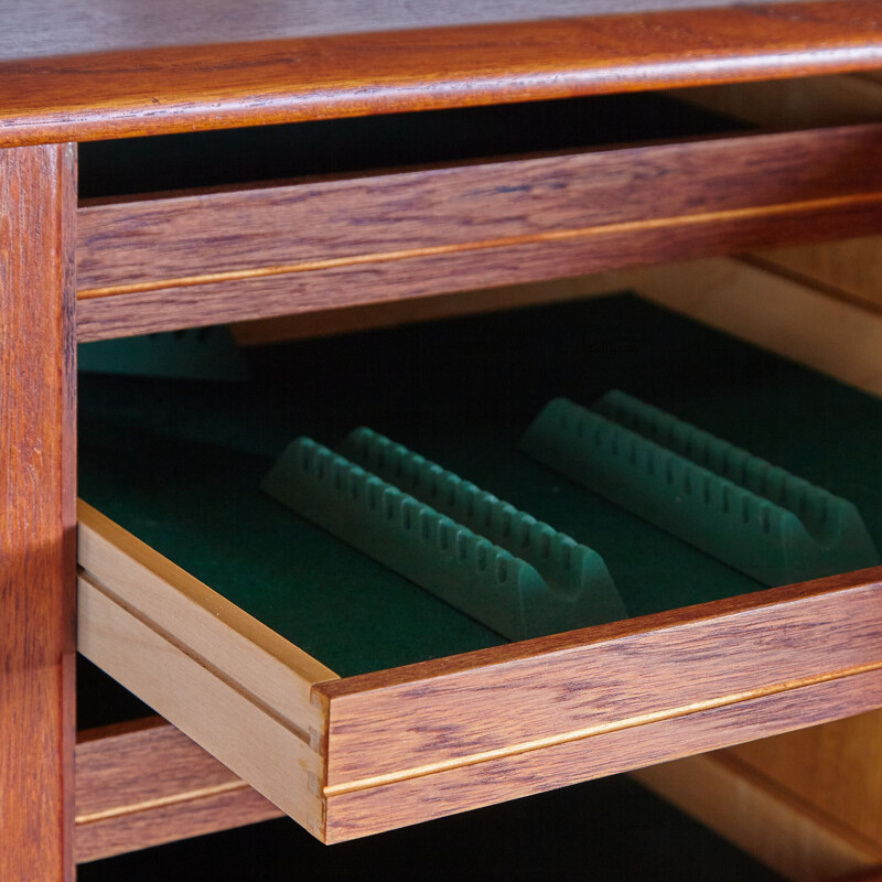 Vintage teakhouten dressoir van Henry Rosengren Hansen voor Brande Mobelindustri, Deens 1960