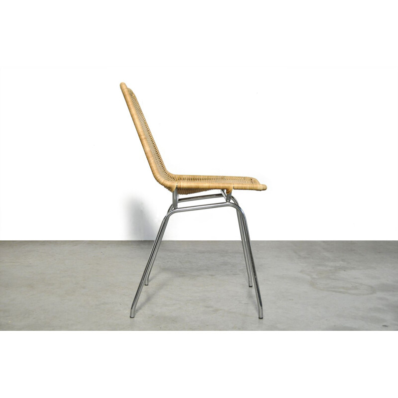 van vintage rotan stoelen "Italia 100" Rotanhuis 1960