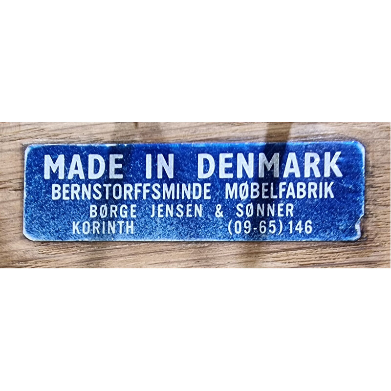 Salon vintage de Borge pour Bernstorffsminde Mobelfabrik Danemark
