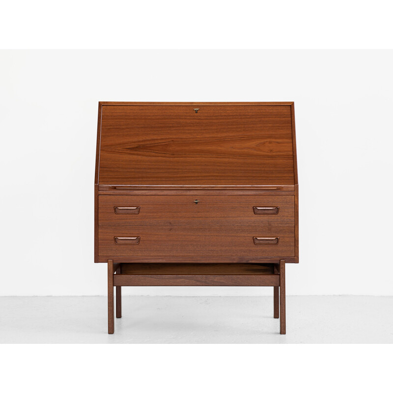 Vintage teak desk by Arne Wahl Iversen for Vinde, Danish 1960