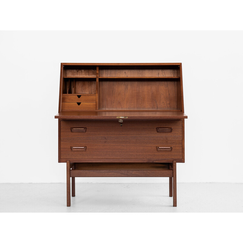 Vintage teak desk by Arne Wahl Iversen for Vinde, Danish 1960