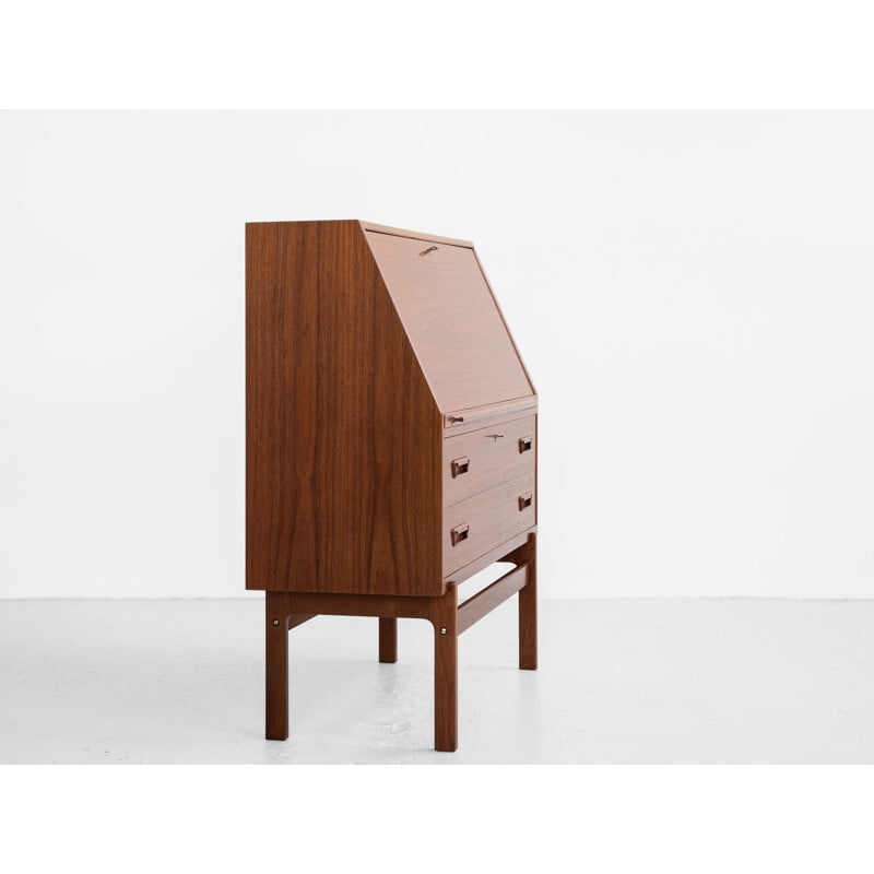 Vintage teak desk by Arne Wahl Iversen for Vinde, Danish 1960