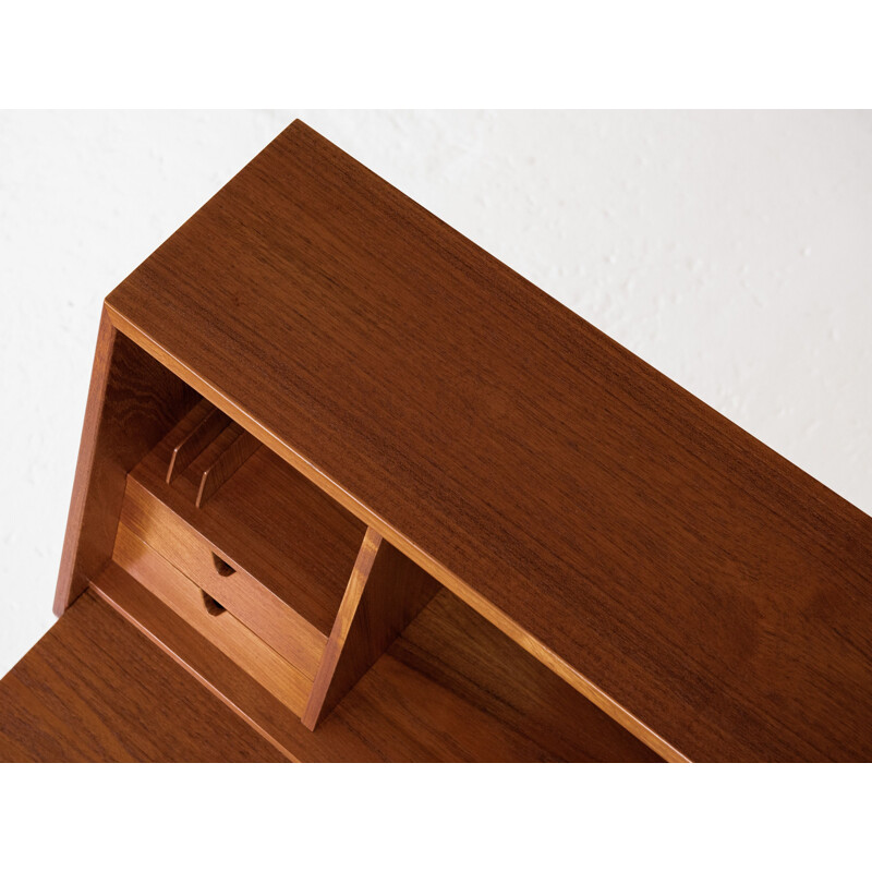 Vintage teak desk by Arne Wahl Iversen for Vinde, Danish 1960