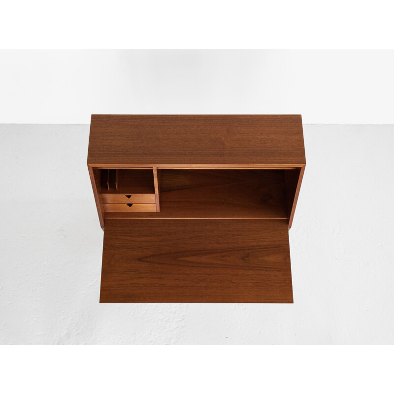 Vintage teak desk by Arne Wahl Iversen for Vinde, Danish 1960