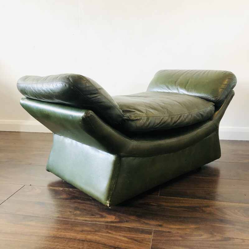 Pair of vintage leather armchairs by Gimson and Slater, 1970