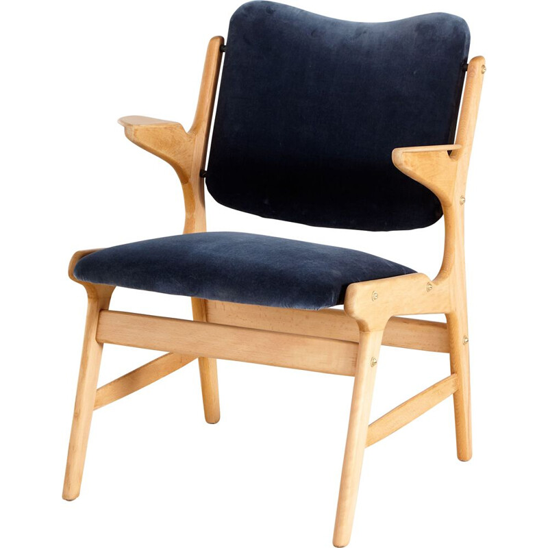 Vintage Oak Armchair by Arne Hovmand-Olsen for A. R. Klingenberg & Son 1950s