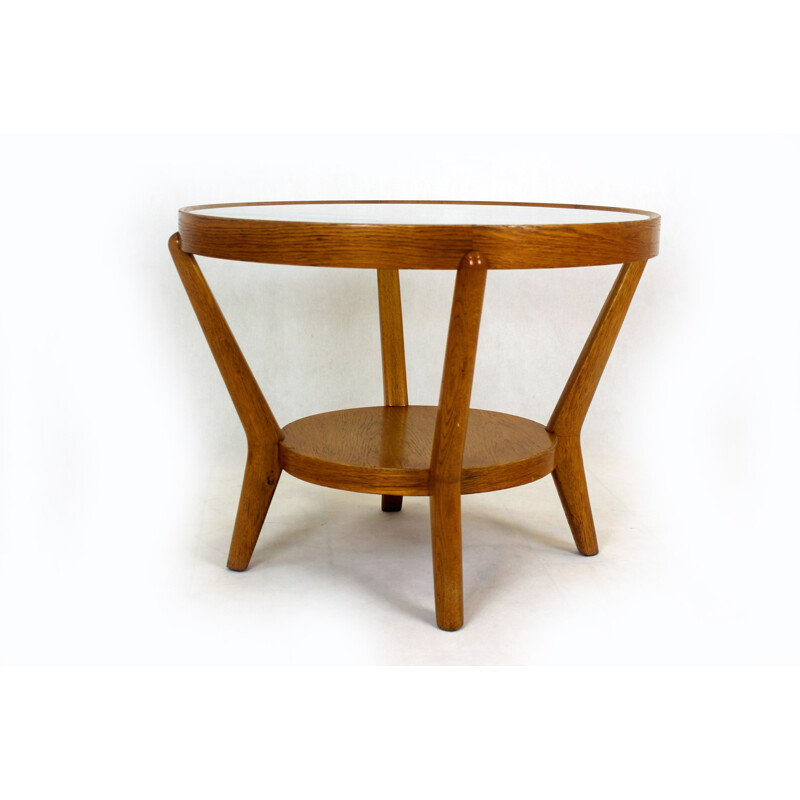 Table basse vintage par Karel Koželka & Antonin Kropáček pour Interier Praha 1940