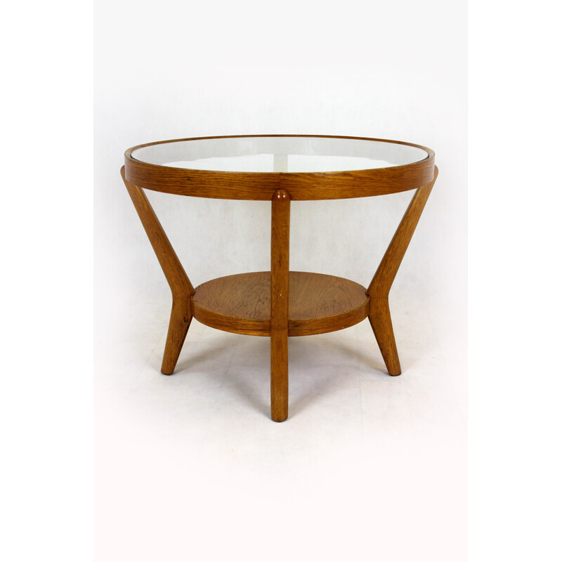 Table basse vintage par Karel Koželka & Antonin Kropáček pour Interier Praha 1940