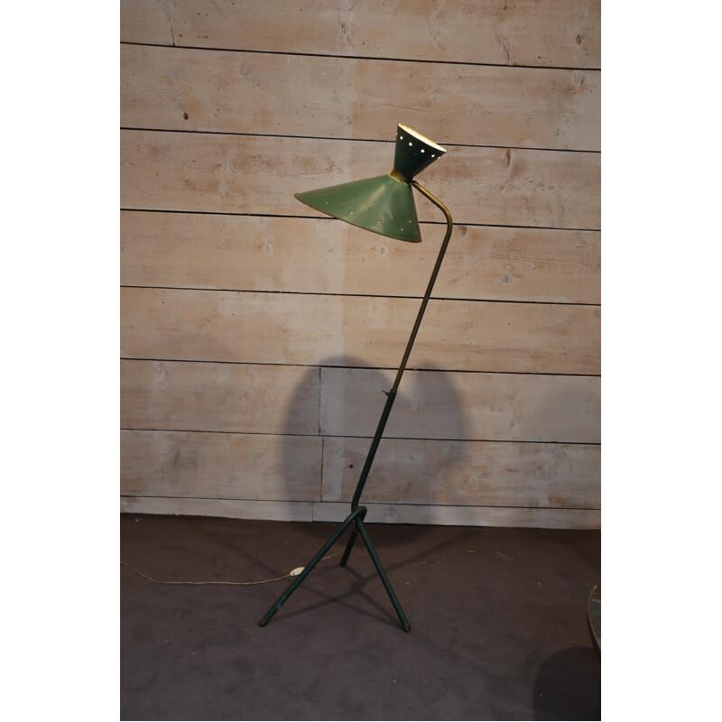 Floor lamp with shade "Diabolo" - 50s