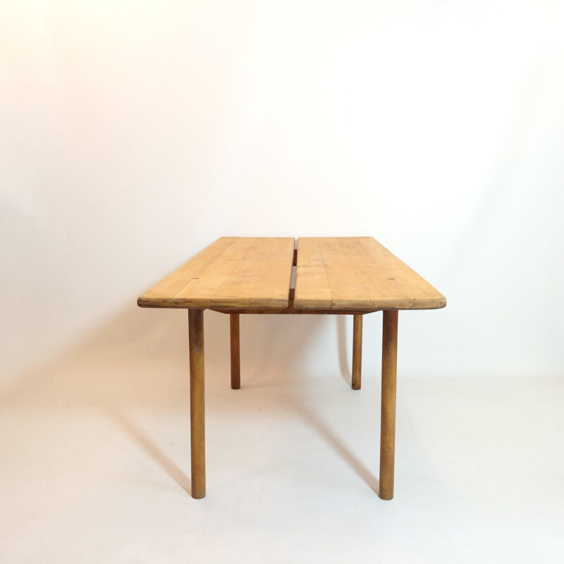 Vintage dining table by Pierre Gautier Delaye 1950s