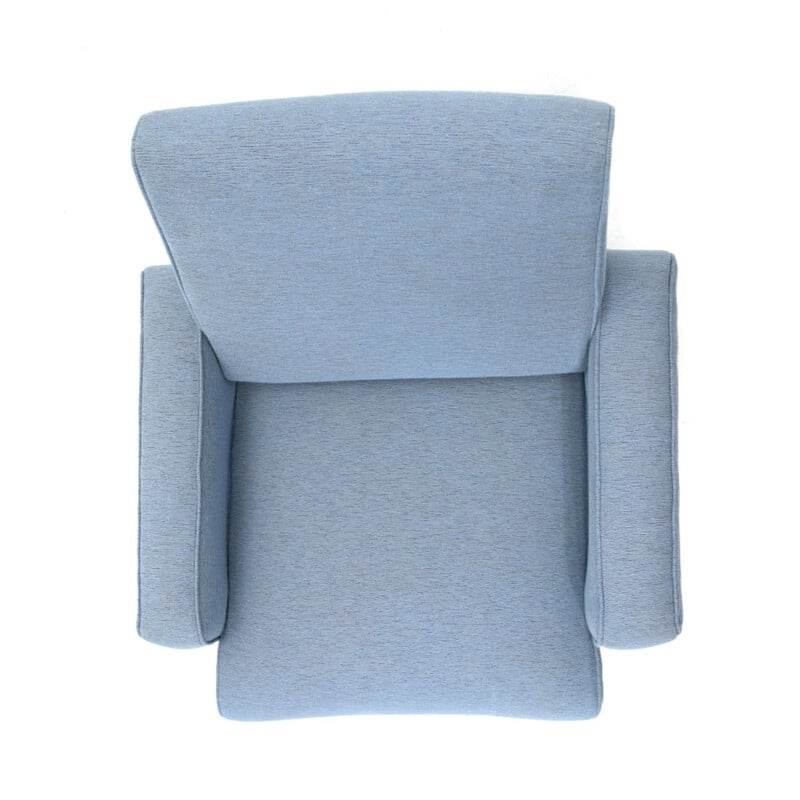 Vintage Armchair in light blue fabric 1960s