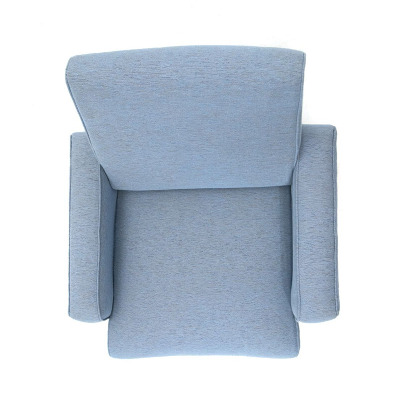 Vintage Armchair in light blue fabric 1960s
