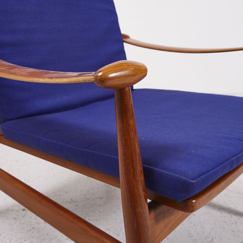 Vintage Model 133 Lounge Chair by Finn Juhl for France & Son 1960s