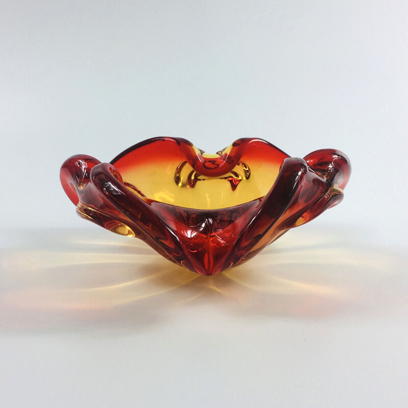 Vintage Murano Glass Centerpiece or Bowl, Italy 1960s