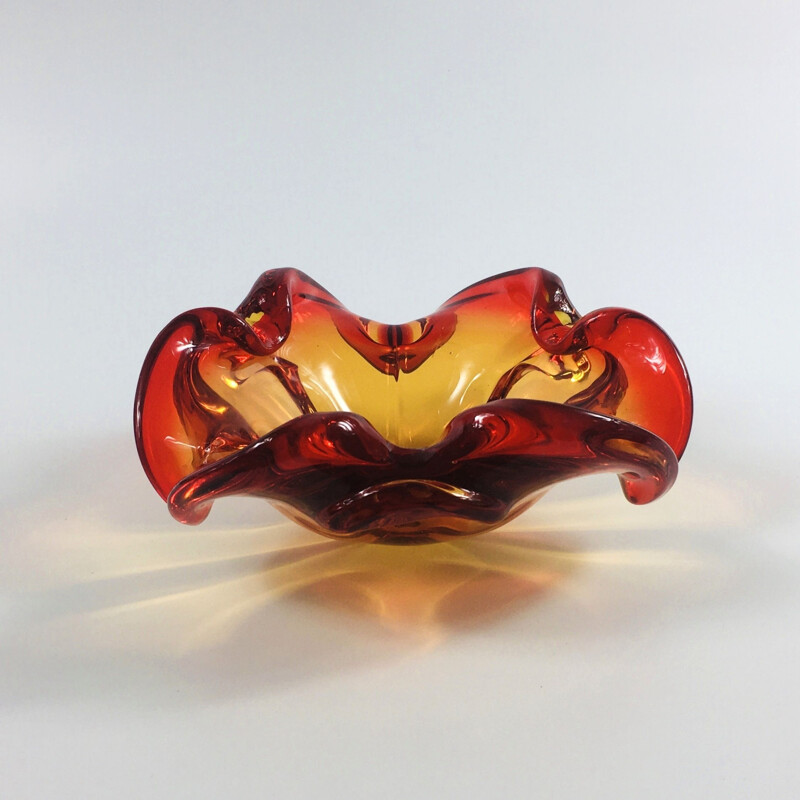 Vintage Murano Glass Centerpiece or Bowl, Italy 1960s