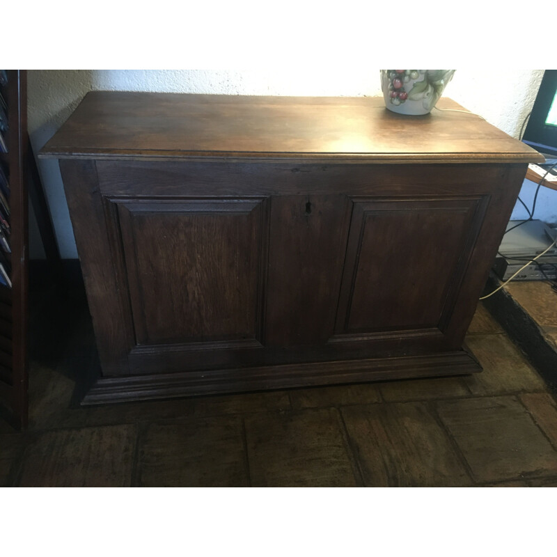 Vintage rustic oak chest