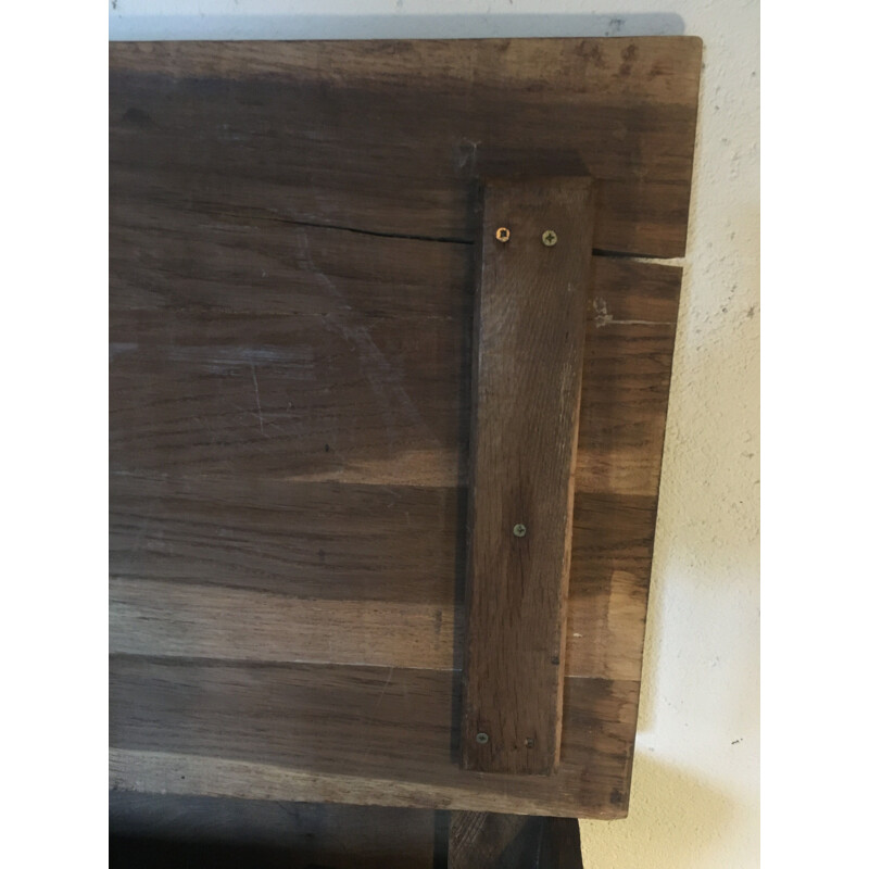 Vintage rustic oak chest