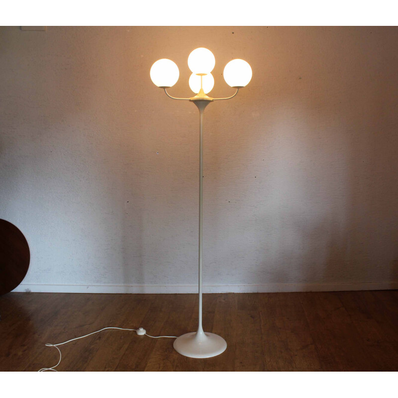 Vintage Temde Leuchten vloerlamp van E.R Nele 1960