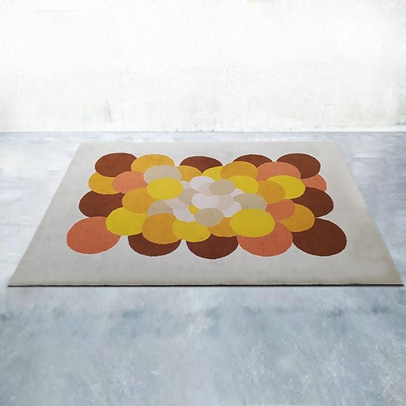 Vintage Space Age Rug in Wool, Italy 1970s