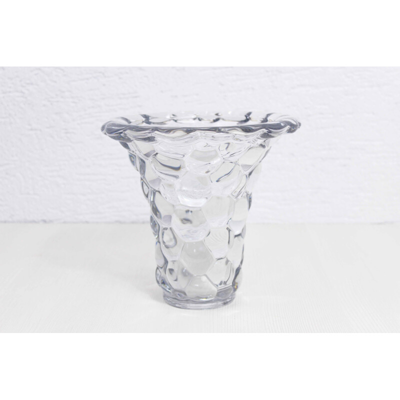 Vintage art deco vaso de cristal