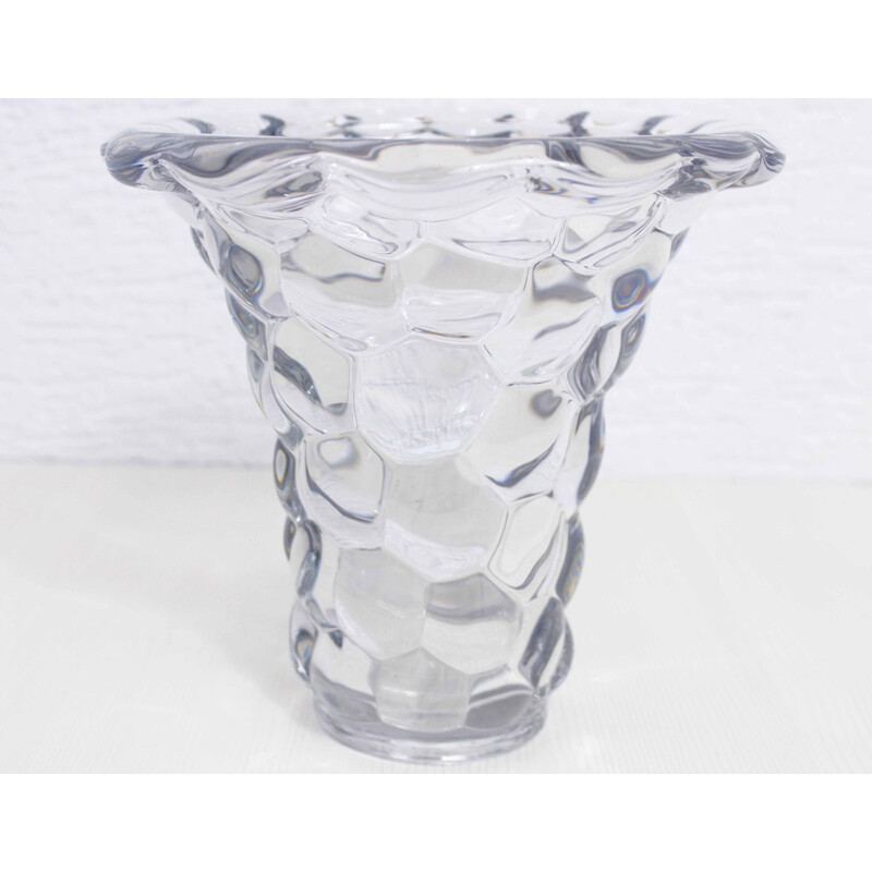 Vintage-Kristallvase aus der Art-Deco-Periode