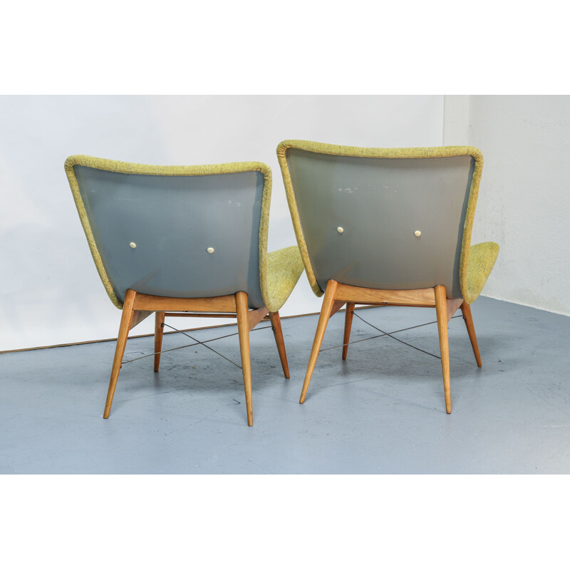 Pair of vintage Chair by Miroslav Navrátil, Czechoslovakia 1968s