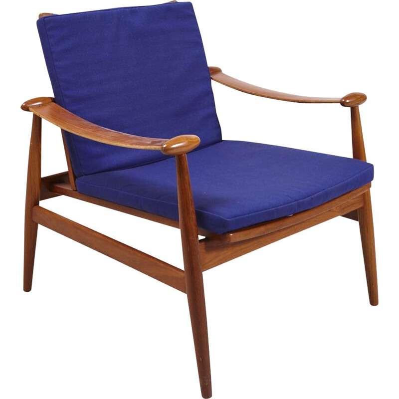 Vintage Model 133 Lounge Chair by Finn Juhl for France & Son 1960s