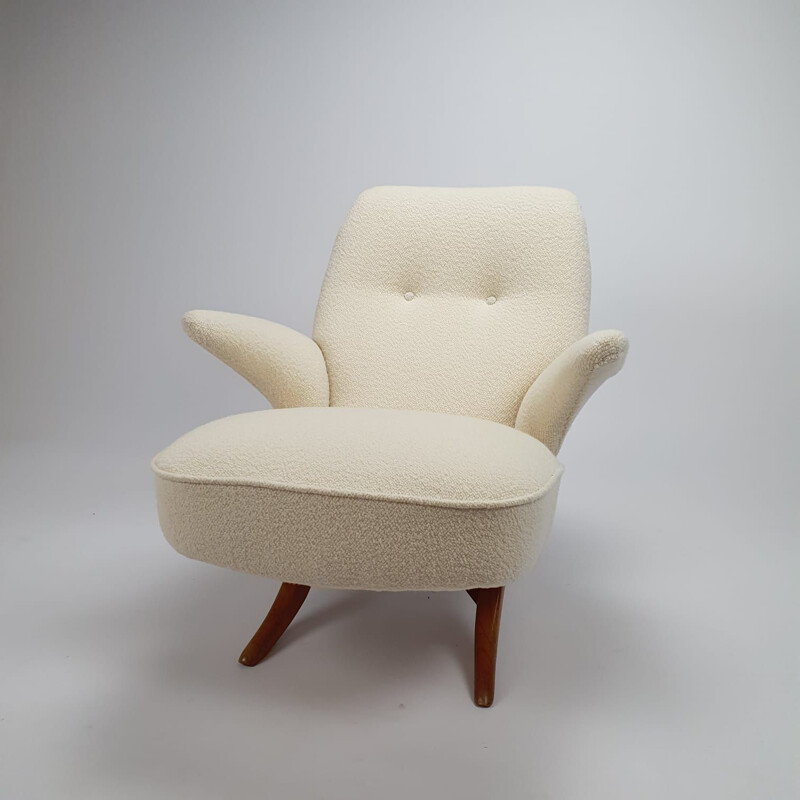 Silla pingüino moderna vintage de Theo Ruth para Artifort, 1950