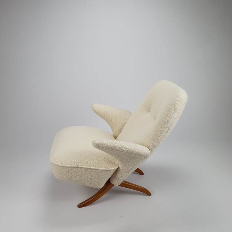 Silla pingüino moderna vintage de Theo Ruth para Artifort, 1950