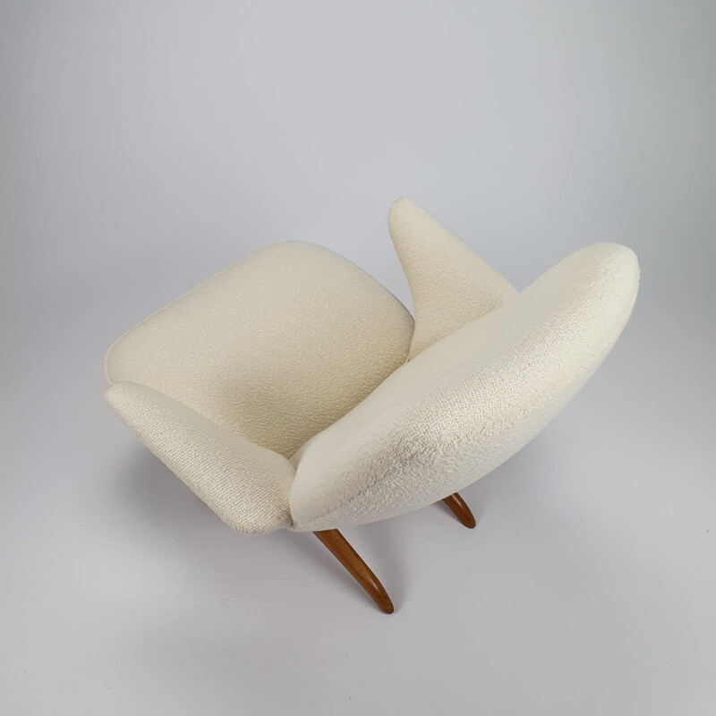 Silla pingüino moderna vintage de Theo Ruth para Artifort, 1950