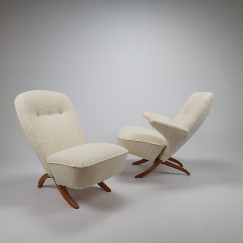 Cadeira de pinguim moderno de Theo Ruth para Artifort, 1950