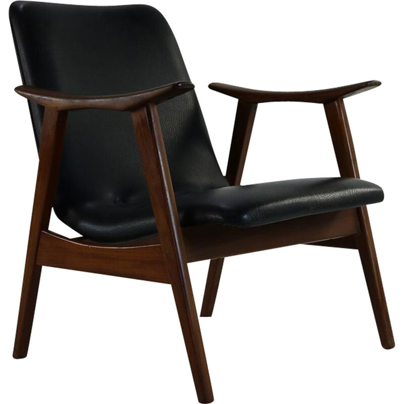 Vintage Teakwood easy chair for WeBe by Louis van Teeffelen