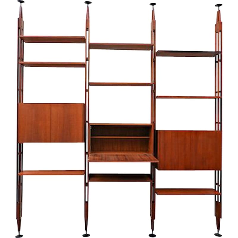 Vintage "Lb7" Bookcase by Franco Albini for Poggi 1950s 	