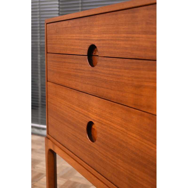 Vintage Kai Kristiansen Model 386 Teak Chest Of Drawers For Aksel Kjersgaard 1950s