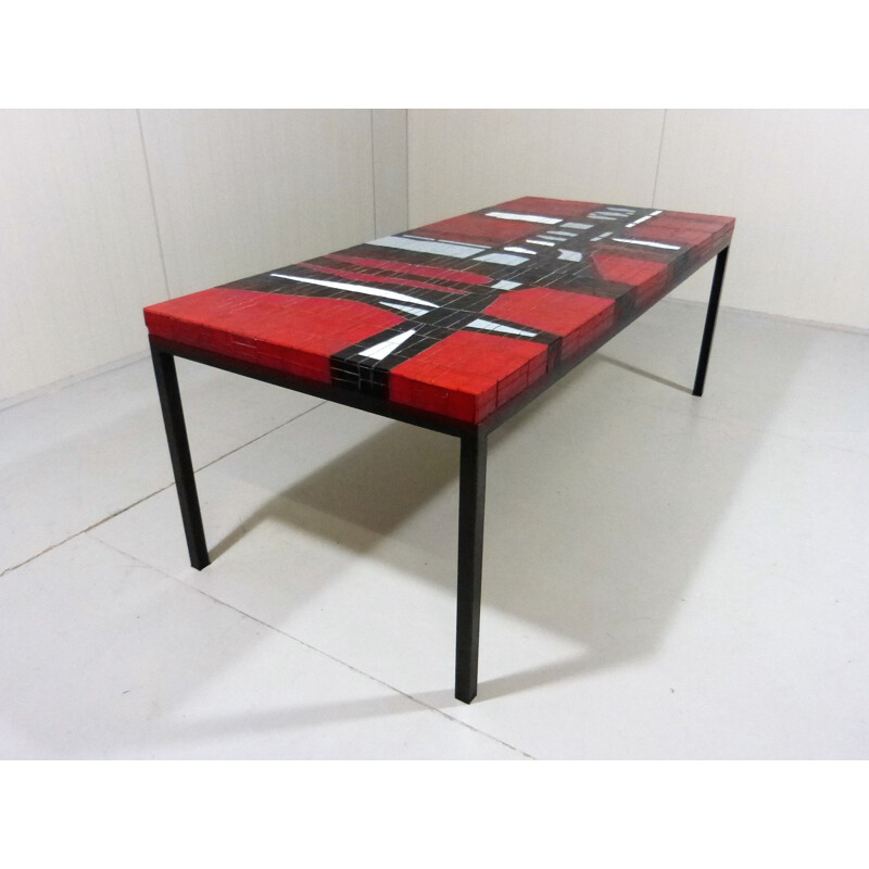 Vintage Glass mosaic coffee table 1960s