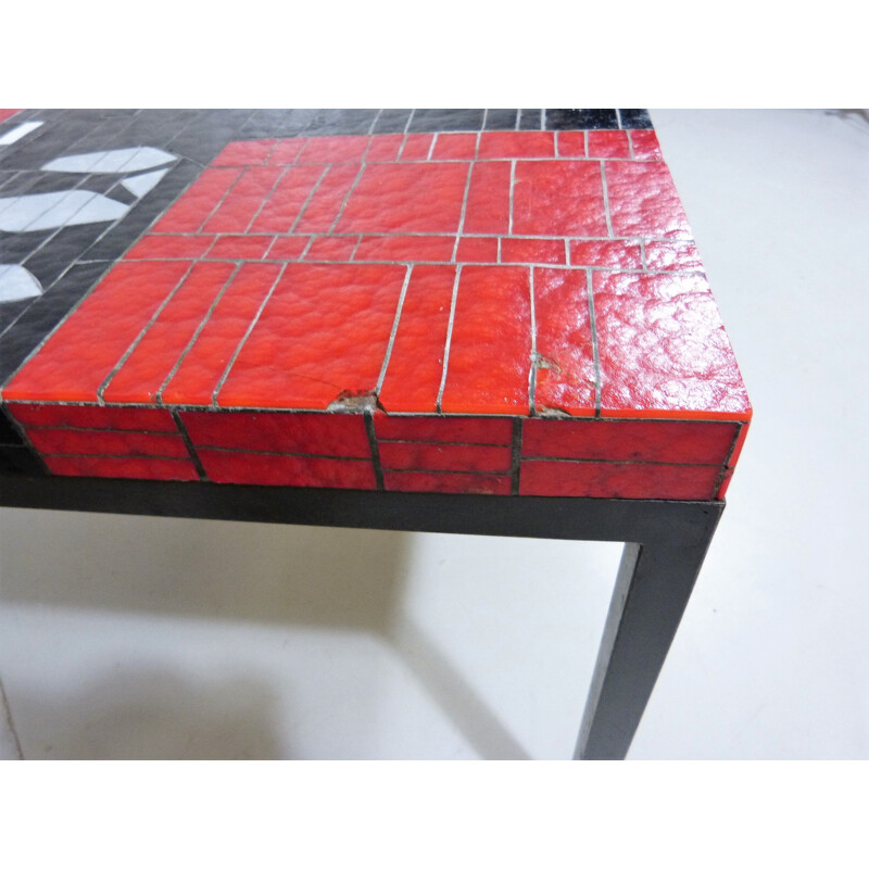 Vintage Glass mosaic coffee table 1960s