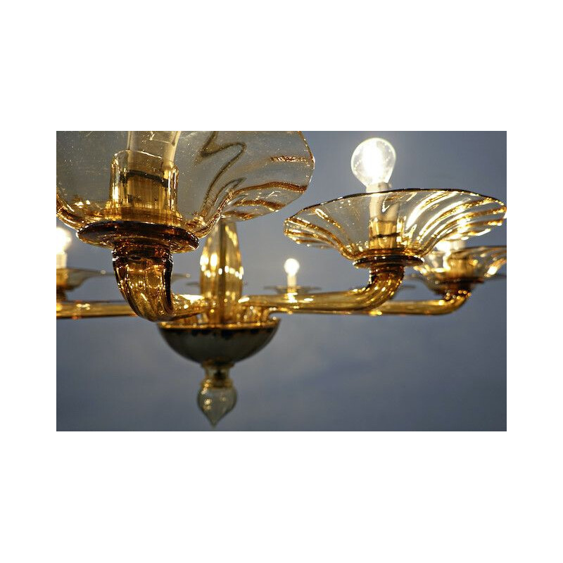 Vintage murano glass chandelier by Veronese, 1930
