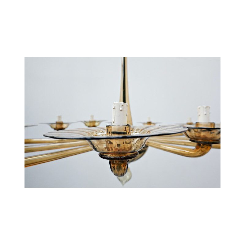 Vintage murano glass chandelier by Veronese, 1930