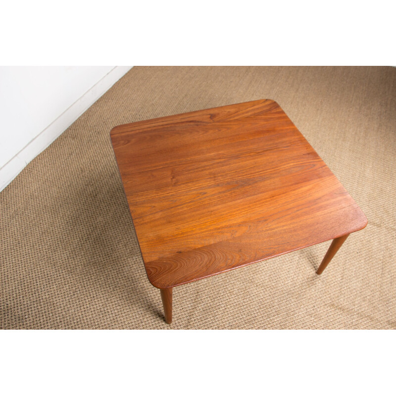 Vintage teak coffee table by Petre Hvidt and Orla Molgaard-Nielsen for France & Son, Danish 1960s