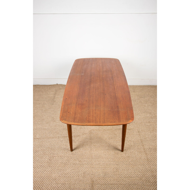 Large vintage teak coffee table by Svante Skogh for Seffle Mobelfabrik, Sweden 1960s