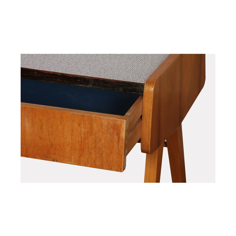Vintage night table in wood and formica, Czech 1970s