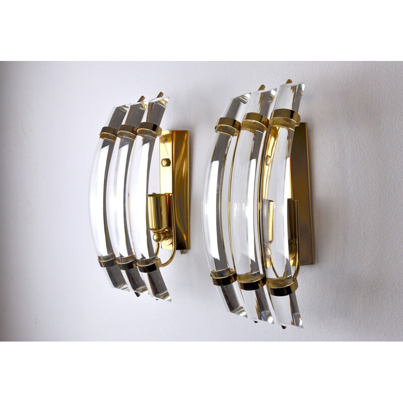 Pair of vintage sconces by Paolo Venini 1970s
