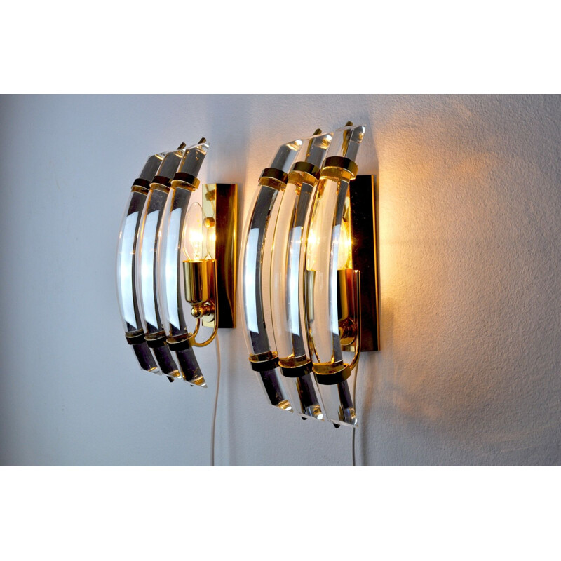 Pair of vintage sconces by Paolo Venini 1970s