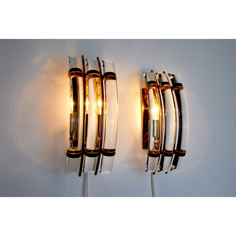 Pair of vintage sconces by Paolo Venini 1970s