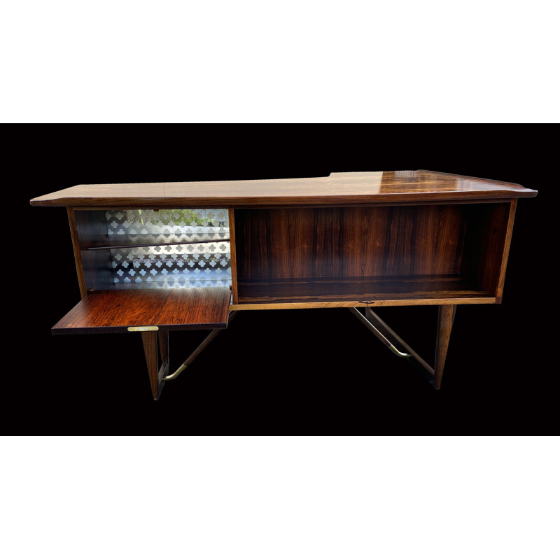 Vintage Santos Rosewood Desk by Peter Lovig Nielsen for Hedensted Mobelfabrik