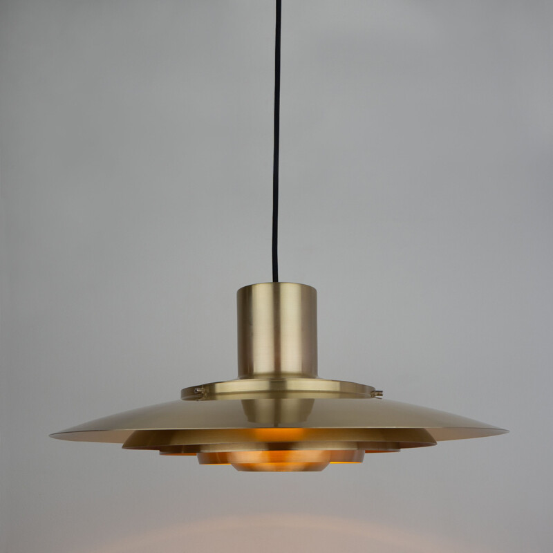 Vintage pendant lamp p376 by Kastholm & Fabricius Nordisk Solar, Danish 1964s