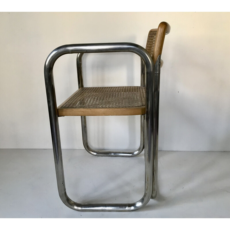 Vintage cane armchair, Italy 1960s