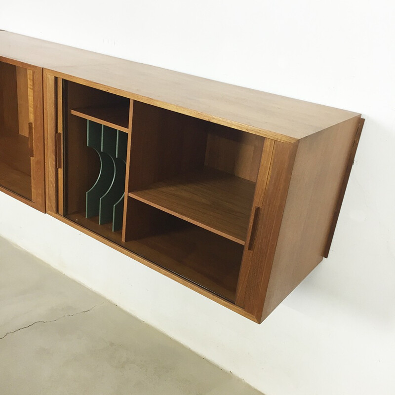 Danish Feldballes Mobelfabrik wall unit in teak, Kai KRISTIANSEN - 1960s