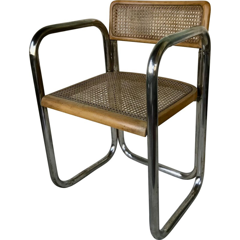 Vintage cane armchair, Italy 1960s